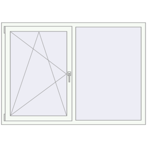 Cumpără Ferestre 1640x1160 mm OPTIMUM REHAU EURO 70 RAL 9016 Traffic white two-sided