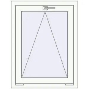 Cumpără Ferestre 650x845 mm REHAU BRILLANT DESIGN RAL 9016 Traffic white two-sided