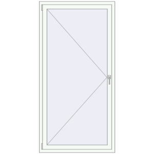 Cumpără Ferestre 1000x2000 mm REHAU ARTEVO RAL 9016 Traffic white two-sided