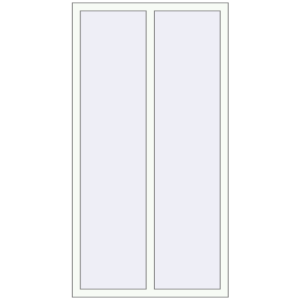 Cumpără Ferestre 960x1830 mm REHAU BRILLANT DESIGN RAL 9016 Traffic white two-sided