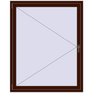 fereastră 1200x1500 - REHAU EURO-DESIGN 60 . Vedere din interior Cumpără Ferestre 1200x1500 mm BASE REHAU EURO 60 BLACK_CHERRY two-sided