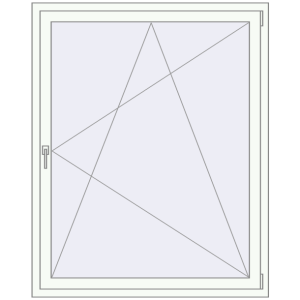 Cumpără Ferestre 1165x1465 mm ENERGY-SAVING REHAU SYNEGO MD RAL 9016 Traffic white two-sided