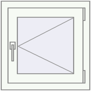 Cumpără Ferestre 600x600 mm BASE REHAU EURO 60 RAL 9016 Traffic white two-sided