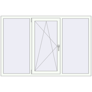 Cumpără Ferestre 1800x1200 mm ALU LIGHT A RAL 9016 Traffic white two-sided