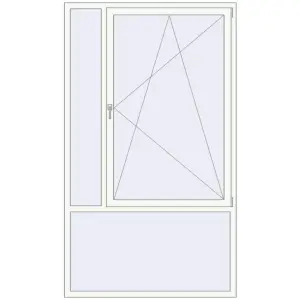 Cumpără Ferestre 1415x2425 mm ALU STANDARD 72 RAL 9016 Traffic white two-sided