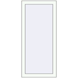 Cumpără Ferestre 490x1140 mm OPTIMUM REHAU EURO 70 RAL 9016 Traffic white two-sided