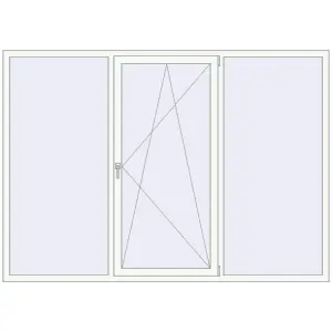 Cumpără Ferestre 2480x1760 mm OPTIMUM REHAU EURO 70 RAL 9016 Traffic white two-sided