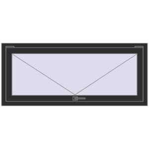 fereastră 1400x600 - REHAU EURO-DESIGN 70 . Vedere din interior Cumpără Ferestre 1400x600 mm OPTIMUM REHAU EURO 70 ANTHRACITE_GREY_GLATT two-sided