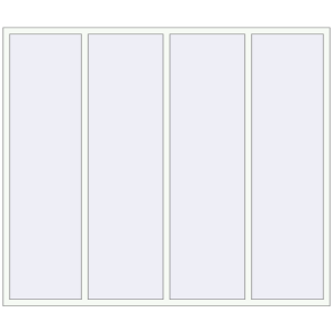 Cumpără Ferestre 2500x2130 mm BASE REHAU EURO 60 RAL 9016 Traffic white two-sided