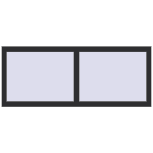 Cumpără Ferestre 1500x600 mm OPTIMUM REHAU EURO 70 ANTHRACITE_GREY_GLATT two-sided