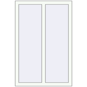 Cumpără Ferestre 800x1200 mm BASE REHAU EURO 60 RAL 9016 Traffic white two-sided