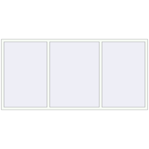 Cumpără Ferestre 2800x1350 mm ENERGY-SAVING REHAU SYNEGO MD RAL 9016 Traffic white two-sided