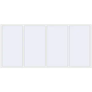 Cumpără Ferestre 3770x1800 mm BASE REHAU EURO 60 RAL 9016 Traffic white two-sided