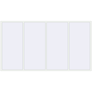 Cumpără Ferestre 4000x2200 mm ALU STANDARD 72 RAL 9016 Traffic white two-sided
