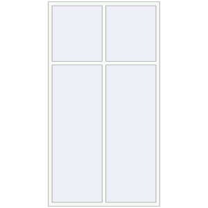 Cumpără Ferestre 1500x2750 mm ALU LIGHT A RAL 9016 Traffic white two-sided