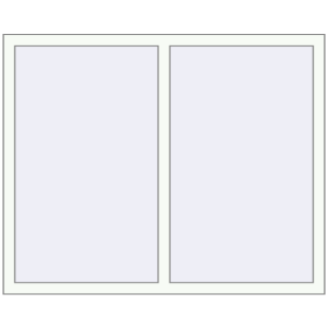 Cumpără Ferestre 1400x1130 mm BASE REHAU EURO 60 RAL 9016 Traffic white two-sided