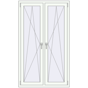 Cumpără Ferestre 1000x1700 mm OPTIMUM REHAU EURO 70 RAL 9016 Traffic white two-sided