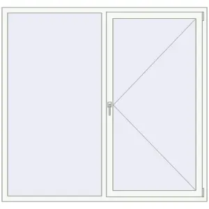 fereastră 1850x1750 - REHAU SYNEGO MD . Vedere din interior Cumpără Ferestre 1850x1750 mm ENERGY-SAVING REHAU SYNEGO MD RAL 9016 Traffic white two-sided