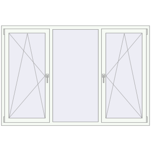 fereastră 2000x1370 - REHAU ART EVOLUTION . Vedere din interior Cumpără Ferestre 2000x1370 mm REHAU ARTEVO RAL 9016 Traffic white two-sided