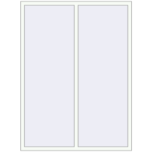 Cumpără Ferestre 1490x1970 mm BASE REHAU EURO 60 RAL 9016 Traffic white two-sided