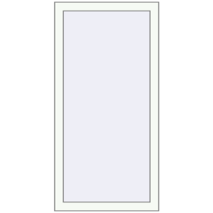 Cumpără Ferestre 600x1170 mm OPTIMUM REHAU EURO 70 RAL 9016 Traffic white two-sided