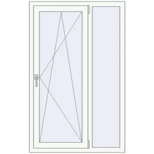 fereastră 950x1500 - REHAU EURO-DESIGN 70 . Vedere din interior Cumpără Ferestre 950x1500 mm OPTIMUM REHAU EURO 70 RAL 9016 Traffic white two-sided