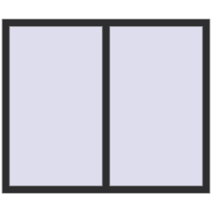 Cumpără Ferestre 1400x1200 mm OPTIMUM REHAU EURO 70 ANTHRACITE_GREY_GLATT two-sided