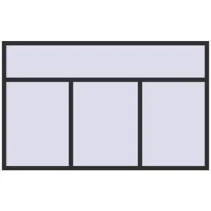 Cumpără Ferestre 2400x1500 mm OPTIMUM REHAU EURO 70 ANTHRACITE_GREY_GLATT two-sided