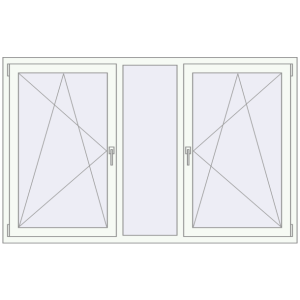 fereastră 1900x1200 - REHAU ART EVOLUTION . Vedere din interior Cumpără Ferestre 1900x1200 mm REHAU ARTEVO RAL 9016 Traffic white two-sided