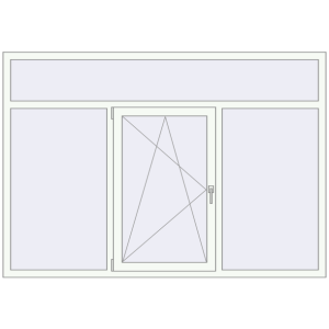 Cumpără Ferestre 2150x1500 mm OPTIMUM REHAU EURO 70 RAL 9016 Traffic white two-sided