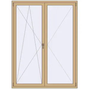 Cumpără Ferestre 1500x2000 mm ALU STANDARD 72 RAL 1001 Beige two-sided