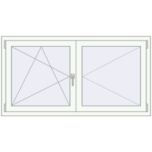 Cumpără Ferestre 1500x800 mm OPTIMUM REHAU EURO 70 RAL 9016 Traffic white two-sided