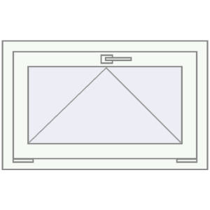 Cumpără Ferestre 800x500 mm BASE REHAU EURO 60 RAL 9016 Traffic white two-sided