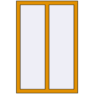 Cumpără Ferestre 800x1200 mm ALU STANDARD 72 RAL 1006 Maize yellow two-sided
