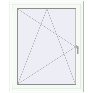 Cumpără Ferestre 1000x1200 mm BASE REHAU EURO 60 RAL 9016 Traffic white two-sided