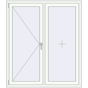 fereastră 1300x1500 - REHAU SYNEGO MD . Vedere din interior Cumpără Ferestre 1300x1500 mm ENERGY-SAVING REHAU SYNEGO MD RAL 9016 Traffic white two-sided