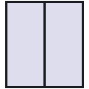 Cumpără Ferestre 1800x2000 mm REHAU ARTEVO BLACK_COOL_110L-2 two-sided