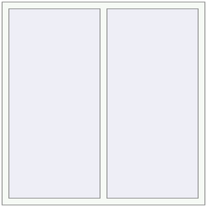 Cumpără Ferestre 1500x1500 mm ALU STANDARD 72 RAL 9016 Traffic white two-sided