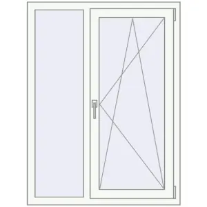 fereastră 988x1310 - REHAU SYNEGO MD . Vedere din interior Cumpără Ferestre 988x1310 mm ENERGY-SAVING REHAU SYNEGO MD RAL 9016 Traffic white two-sided