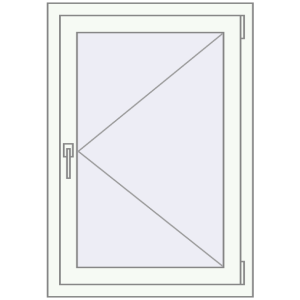 Cumpără Ferestre 700x1000 mm OPTIMUM REHAU EURO 70 RAL 9016 Traffic white two-sided