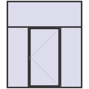 Cumpără Ferestre 2600x3000 mm OPTIMUM REHAU EURO 70 ANTHRACITE_GREY_GLATT two-sided