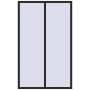 Cumpără Ferestre 1300x2100 mm ENERGY-SAVING REHAU SYNEGO MD BLACK_STRUCTURAL two-sided