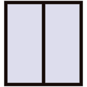 Cumpără Ferestre 1200x1300 mm BASE REHAU EURO 60 BLACK_BROWN two-sided