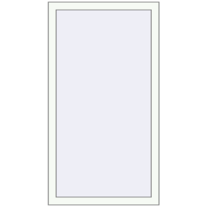 Cumpără Ferestre 650x1300 mm ALU LIGHT A RAL 9016 Traffic white two-sided