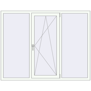 Cumpără Ferestre 1800x1400 mm OPTIMUM REHAU EURO 70 RAL 9016 Traffic white two-sided