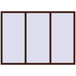 Cumpără Ferestre 2150x1540 mm BASE REHAU EURO 60 BLACK_CHERRY two-sided