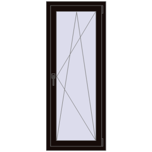 Cumpără Ferestre 550x1500 mm OPTIMUM REHAU EURO 70 BLACK_BROWN two-sided