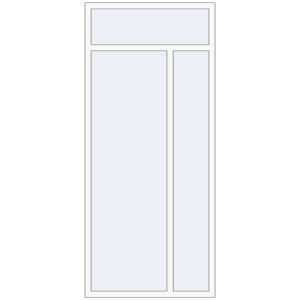 Cumpără Ferestre 1070x2420 mm BASE REHAU EURO 60 RAL 9016 Traffic white two-sided