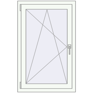 Cumpără Ferestre 700x1100 mm REHAU ARTEVO RAL 9016 Traffic white two-sided