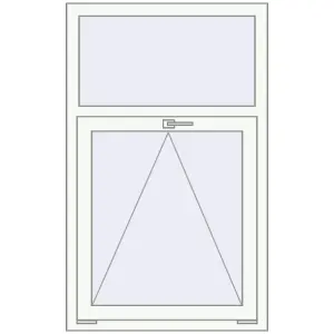 Cumpără Ferestre 800x1300 mm BASE REHAU EURO 60 RAL 9016 Traffic white two-sided